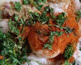 A picture of step 2 of Poha pkoda.