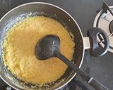 A picture of step 1 of Ashoka Halwa.