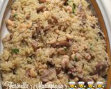 Foto del passaggio 12 della ricetta Nuovo risotto mare e monti funghi e gamberi fatto a modo mio 👩‍🍳🇮🇹🌍🏡🌇🦁💝