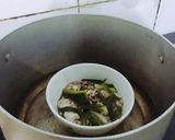 Hình bước làm 1 của món Óc heo chưng cách thuỷ