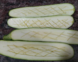 Foto del paso 2 de la receta: Calabacín relleno al horno con cebolla caramelizada