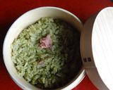 A picture of step 5 of The Best Tea Rice Using Matcha Tea Powder.