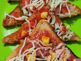 બ્રેડ પીઝા (Bread Pizza Recipe In Gujarati)
