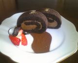A picture of step 19 of Moist Fluffy Chocolate Swiss Roll.