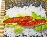 A picture of step 4 of Chicken Tender Teriyaki Sushi Rolls.