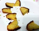 A picture of step 1 of Cake On Peach Liqueur Coulis Dessert.