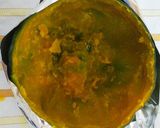 A picture of step 11 of Whole Kabocha Pudding Cake for Halloween.