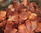 A picture of step 1 of Dry mutton kosha(no water).