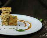 A picture of step 10 of Kaju peanut samak rice chatpata katli.