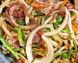A picture of step 5 of Great with Rice! Vegetable-Rich Bulgogi.