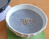 A picture of step 7 of Black Sesame Pudding with Tofu and Soy Milk.