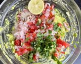 A picture of step 1 of Homemade Guacamole.