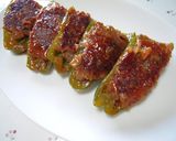 A picture of step 5 of Kimchi Makes This Surprisingly Deliciosu! Stuffed Green Peppers.