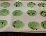 A picture of step 8 of Mint Chocolate Chip Cookies.