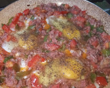 A picture of step 4 of Corned Beef with Eggs 🍛🥘.