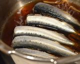 A picture of step 2 of Soft to the Bone Using a Pressure Cooker--Sardines with Umeboshi.