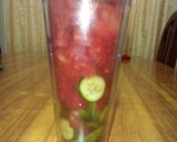 A picture of step 1 of Watermelon detox drink.