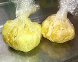 A picture of step 6 of For Bentos: Corn and Cheese Egg Chakin (Bundles).