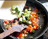A picture of step 2 of Okra | bhindi fry.