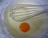 A picture of step 5 of Not Steamed- Easy Pancake Mix Soufflé Cheesecake.