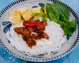 Hình bước làm 4 của món Thịt Ba Rọi Xào Mắm Ruốc Huế