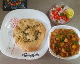 A picture of step 6 of Kulcha Bread with Chole.