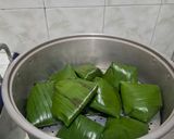 Foto langkah ke 9 dari resep Bacang ketan isi ayam gurih daun pisang (tanpa rebus lama)🍙.
