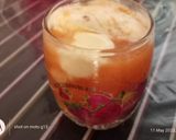 A picture of step 2 of Melon mix fruit cooler.