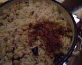 A picture of step 5 of Rice and beans,"kankare" in hausa.