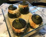 Une image de l'étape 12 de Courgettes rondes farcies jambon fromage au bouillon de courge.