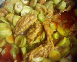 A picture of step 6 of Ridge Gourd with chicken (Tori)by Nancy.