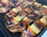 A picture of step 5 of Chicken Souvlaki with Vegetables and Quick Tzatziki.