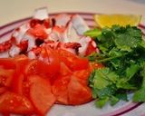 A picture of step 1 of Octopus, Avocado, and Tomato Salad with Cilantro.