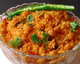 A picture of step 4 of Chole Biryani/ Chana Biryani/ Kabuli Chana Biryani.