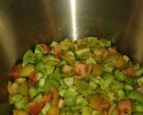 A picture of step 1 of Green tomato chutney.