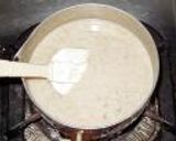 A picture of step 3 of White Sesame, Black Sesame, and Golden Sesame Tofu.
