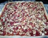 A picture of step 8 of LuBella's Sicilian Tomato Bruschetta.