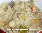 A picture of step 8 of Vegetable pulao recipe.