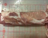 A picture of step 4 of Pork Roll Steaks with Thinly Sliced Pork.