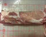 A picture of step 4 of Pork Roll Steaks with Thinly Sliced Pork.