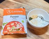 A picture of step 1 of Paneer Makhmali Tikka.