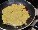 A picture of step 4 of Veggie loaded moong dal chilla.