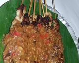 Foto langkah ke 9 dari resep Sate jamur tiram bumbu kacang.