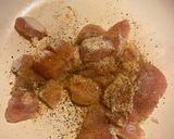 A picture of step 1 of Chicken & Peppers.