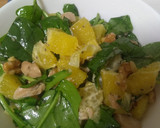 Foto del paso 6 de la receta: Ensalada de espinacas baby con pollo y naranja y nueces