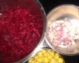 A picture of step 1 of Beetroot and chickpea masala.