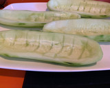 Foto del paso 1 de la receta: Pepinos rellenos de atún
