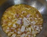 A picture of step 1 of Achaari Keema Matar (mutton).