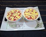 A picture of step 2 of Mix Fruits custard pudding.