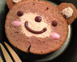 A picture of step 6 of A Simple Cake in a Frying Pan Teddy Bear Cake.